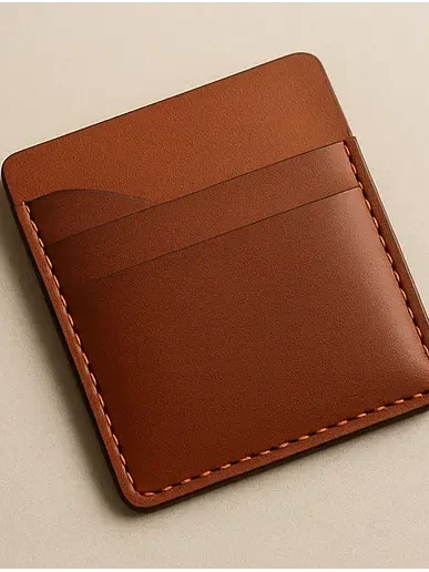 Porte-cartes en cuir artisanal – Gamme Minimaliste – Art’Illium